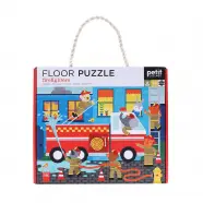 Petit Collage Floor Puzzle Firefighters - Puslespil