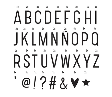 A Little Lovely Company - Lightbox Bogstavsæt