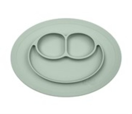 EZPZ Happy Mini Mat 3-rums tallerken - Støvet Grøn