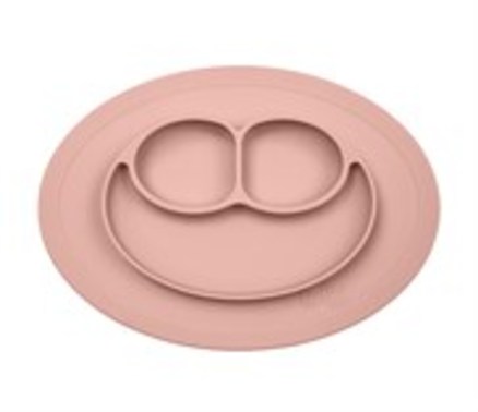 EZPZ Happy Mini Mat 3-rums tallerken - Støvet Rosa