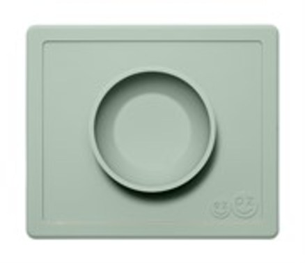 EZPZ Happy Bowl 1-rums tallerken - Støvet Grøn