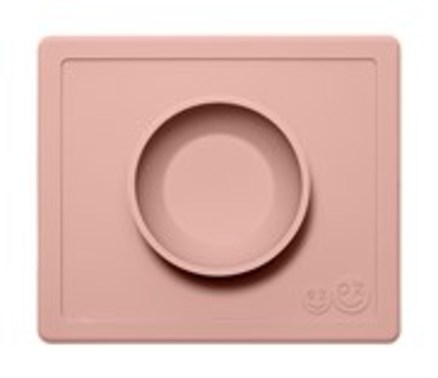 EZPZ Happy Bowl 1-rums tallerken - Støvet Rosa