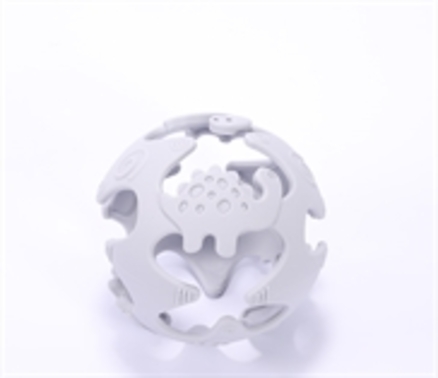 Tiny Tot Silikone Bold - Gråblå