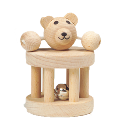 GoGo Toys Bjørne Rangle i birketræ