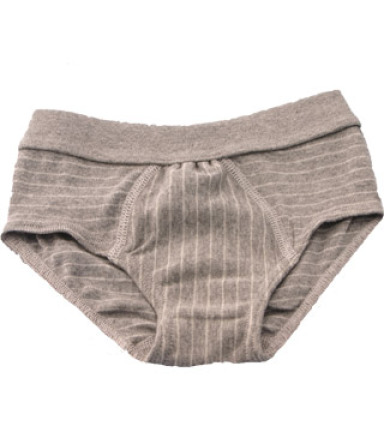 Engel Natur Underbukser i økologisk bomuld - gråstribet - Flere Str.