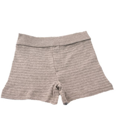 Engel Natur Bermuda i økologisk bomuld - gråstribet - Flere Str.