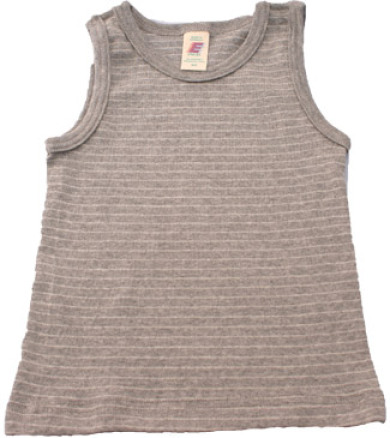 Engel Natur undertrøje i økologisk bomuld - gråstribet