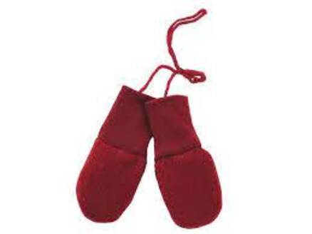 Engel Natur Økologisk Uldvanter i fleece - Rød