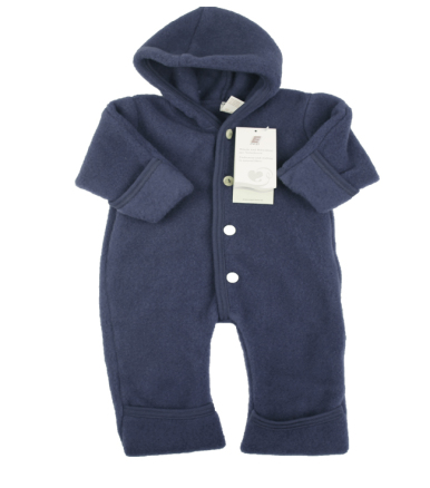 Engel Natur Økologisk ulddragt i uldfleece - Ocean