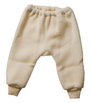 Engel Natur Økologisk bukser i uldfleece - natur