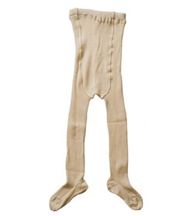 Hirsch uld/bomuld strømpebukser - natur