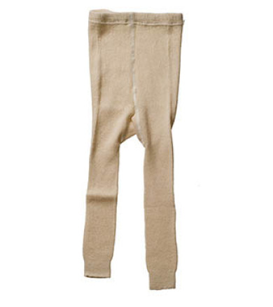 Hirsch Leggings Uld/Bomuld - natur