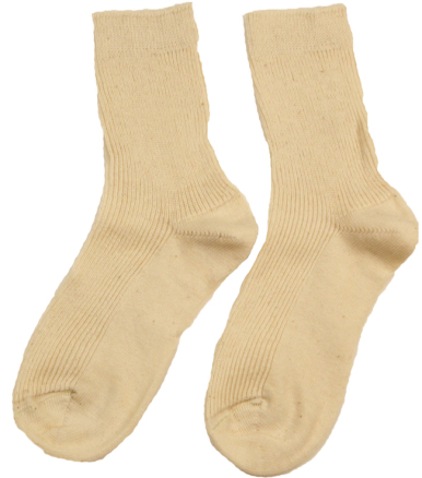 Hirsch Strømper uld/bomuld - natur