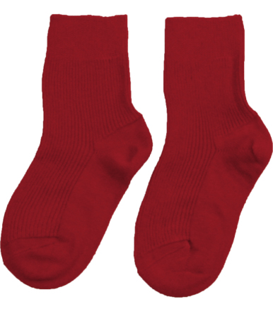 Hirsch Strømper uld/bomuld - rød