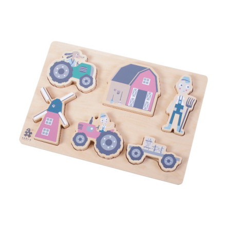 Sebra puslespil i træ Farm Boy