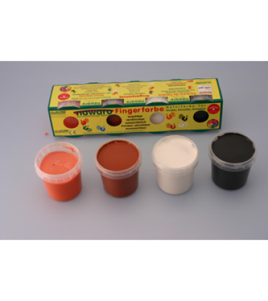 Ökonorm Modellervoks 4 stk - Sort, orange, brun og hvid