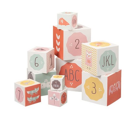 Fresk Stabelkasser - Rosa