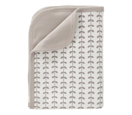 Fresk Babytæppe - Leaves Grå