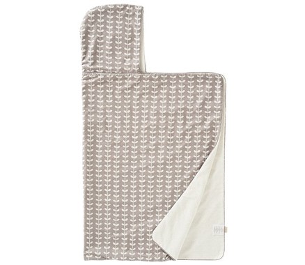 Fresk Badesvøb med hætte - Leaves Grå