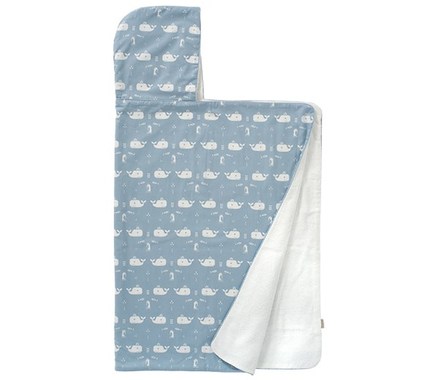 Fresk Badesvøb med hætte - Hval Blå