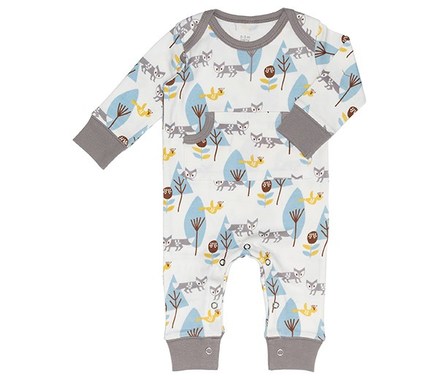 Fresk Bodysuit uden fødder - Ræv Blå