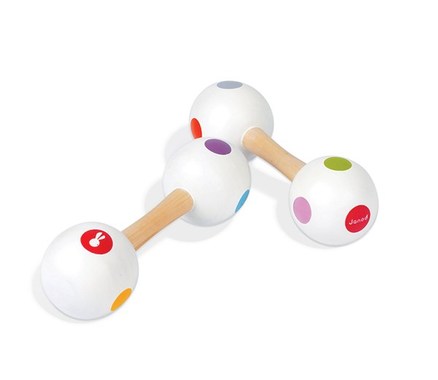 Janod Confetti Maracas Barbell
