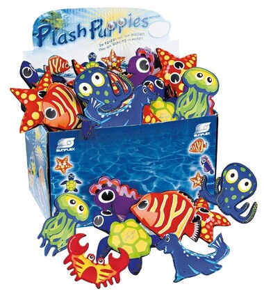 Sunflex Flydende fisk/svømmedyr - Ocean i flotte farver - assorterede